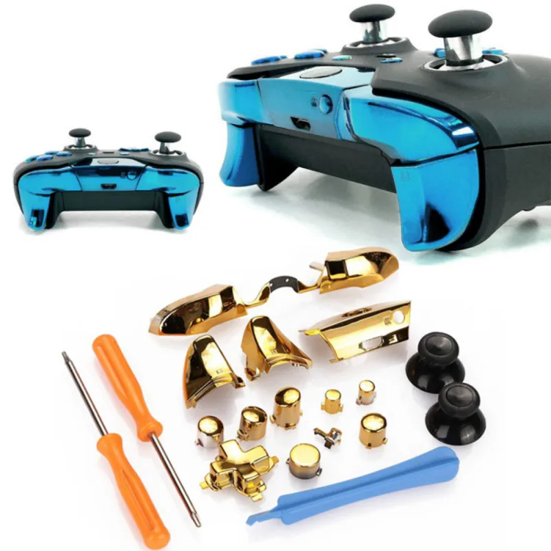 Для XBOX ONE Elite Набор сменных накладок хромированный ABXY Dpad триггеры полный набор