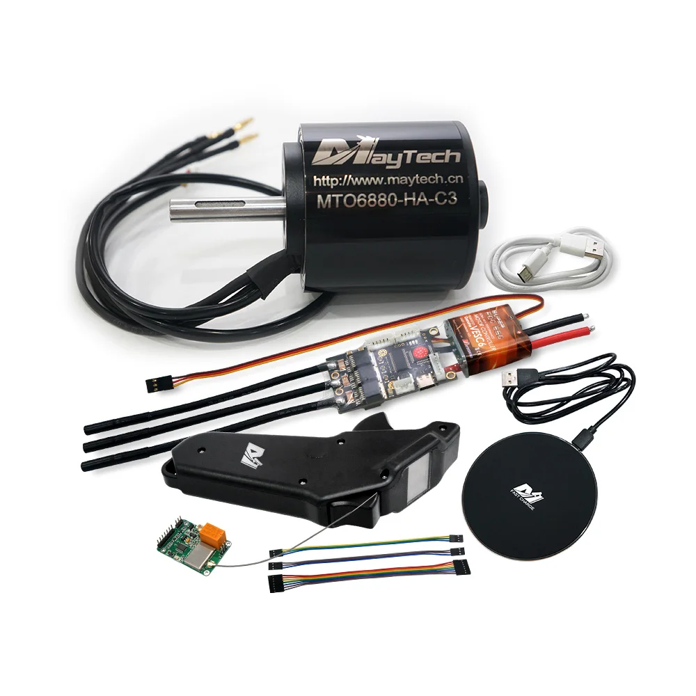 Maytech 6880 бесщеточный мотор с большим шариковый подшипник гребень с MTSKR20WFV2 дистанционного SUPERFOC6.8 DIY Электрический скейтборд