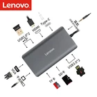 USB-концентратор Lenovo, USB 3,0, HDMI, для MacBook Pro, ThinkPad, Lenovo YOGA, аксессуары, Type C 3,1