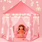 Палатка детская портативная, Замок принцессы, детская палатка, игрушки для девочек, детский домик, вигвам, детская палатка, подарок