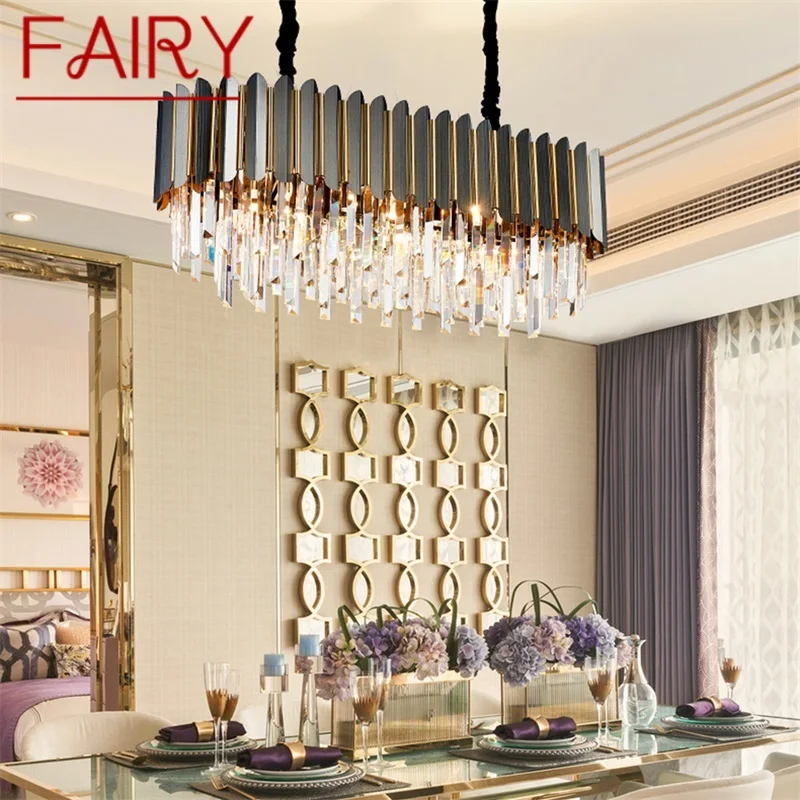 

FAIRY Crystal Pendant Light Postmodern Luxury Chandelier LED Lamp Fixture for Home Dining Living Room