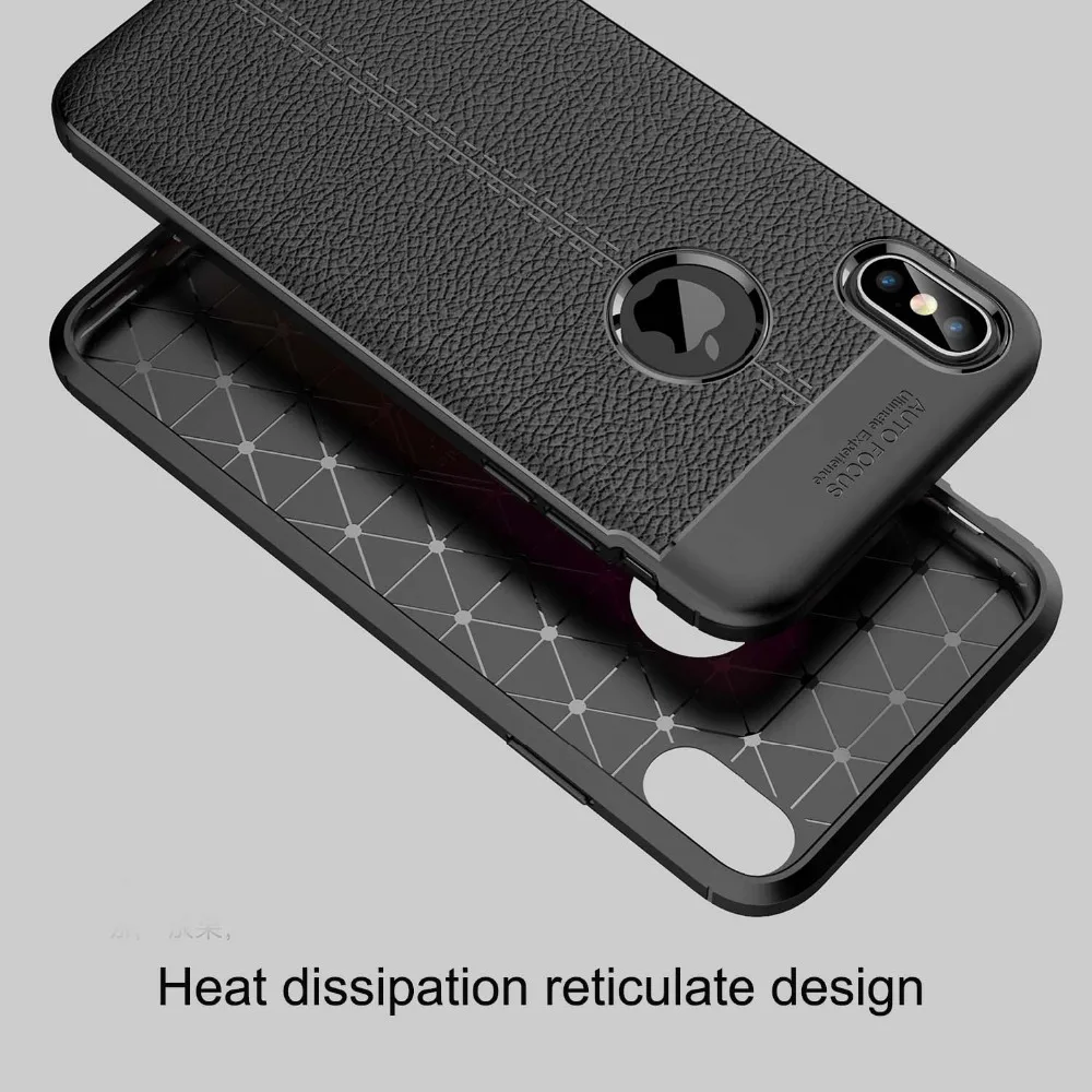Авто фокус чехол для iPhone 6 7 8 Plus X XR чехол бизнес кожа силиконовый мягкий ТПУ чехлы для iPhone XS MAX Комфортные чехлы