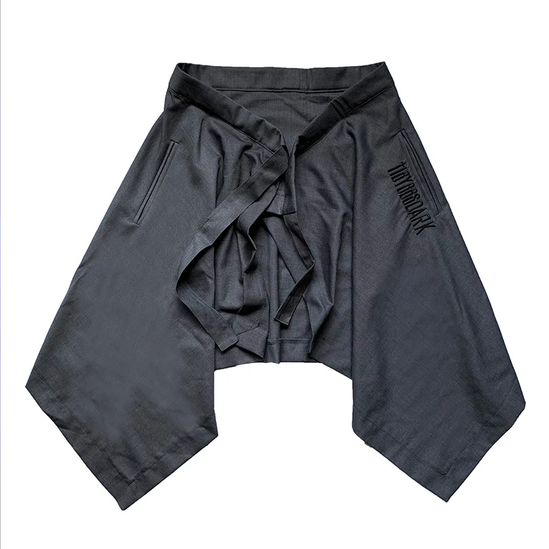 2020 асимметричный подол с поясом и юбка в стиле хип хоп брюки хоп|Повседневные