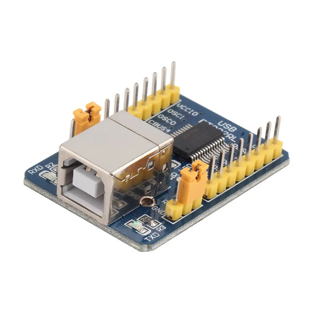 Синий 40*29*13 мм 35g FT232RL USB к TTL последовательный преобразователь адаптер Модуль 5 В и 3