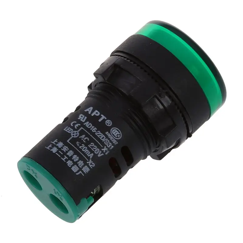 Красный желто-зеленый светильник 22 мм светодиодный дисплей панель переменного