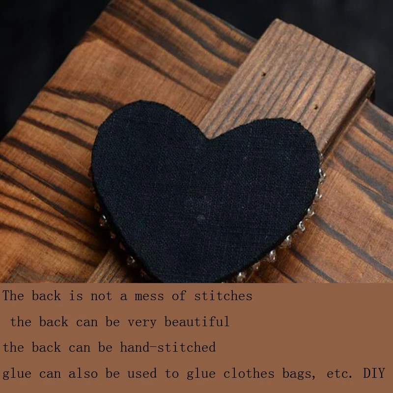 Тяжелая работа ручная разы ткань в форме сердца аксессуары нашивка для одежды