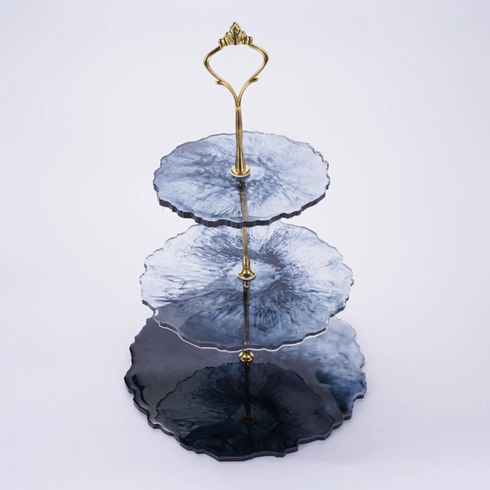 Необычная Большая пластина неправильной формы из смолы большой лоток для