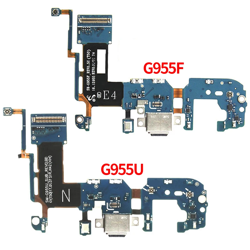 Гибкий зарядный кабель для Samsung Galaxy S8 plus G955U G955F порт микрофон USB разъем док