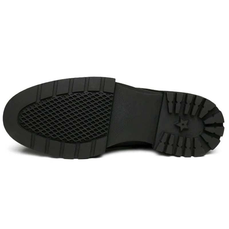 

Fashion Round Toe Laces Man Platform Shoes Patent Leather Formal Dress Oxfords Handmade Comfortable Men's Derby Flats JS394