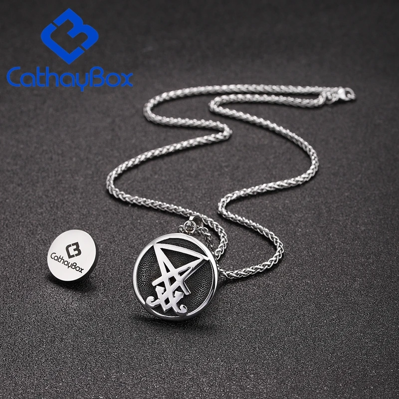 Ретро Нержавеющая сталь удачи Троицы узел круглый талисман кулон Цепочки и