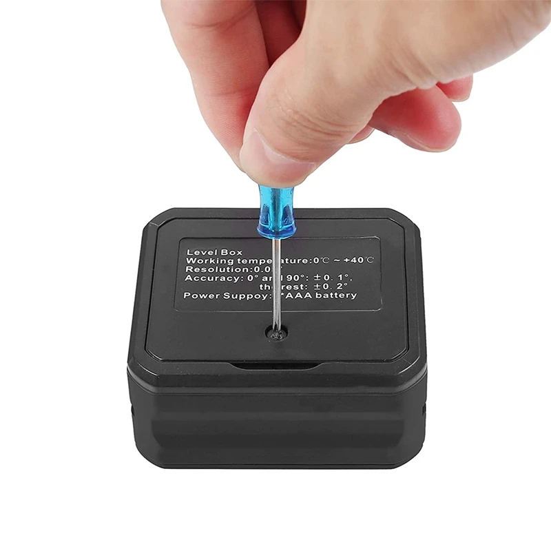 

Digital Angle Finder Gauge Magnetic Protractor Inclinometer with Alarm Function Bevel Level Angle Cube Measuring Tool