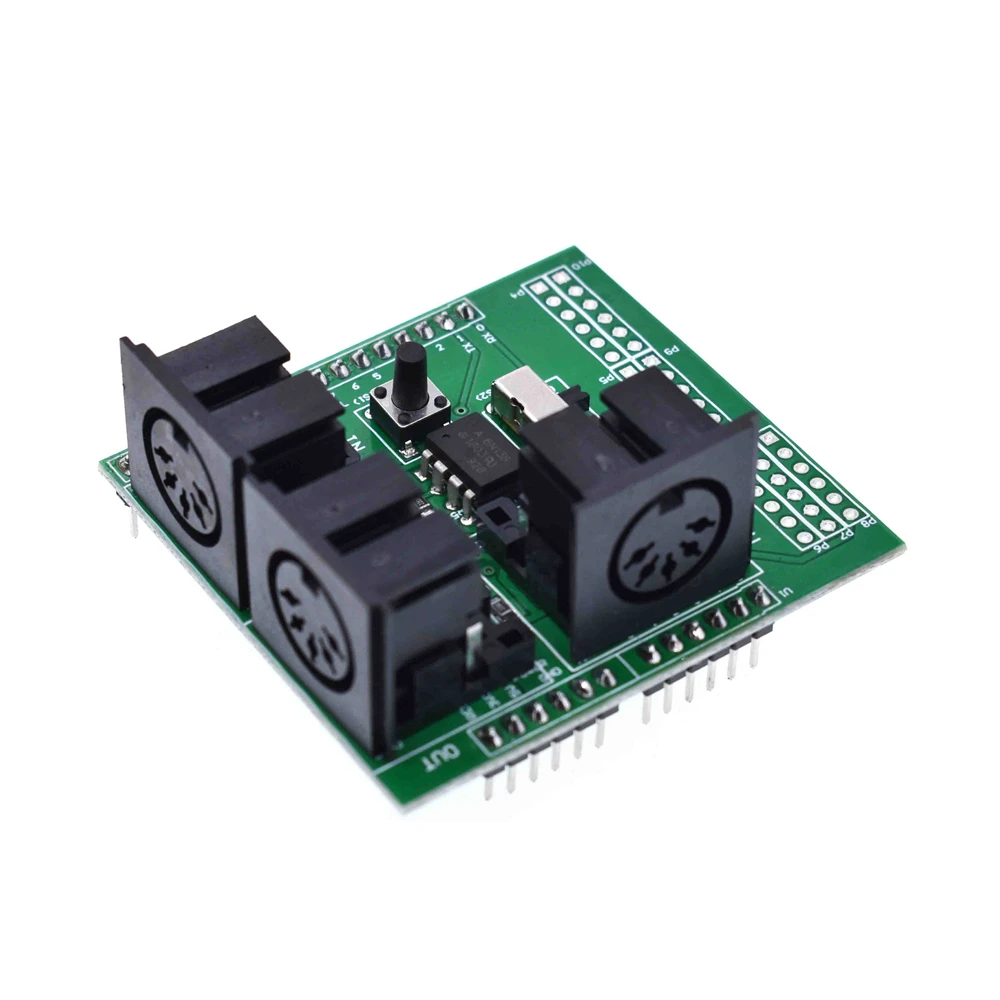 

MIDI Shield Musical Breakout Board Instrument Digital Interface Adapter Plate For Compatible Arduino Adapter Board Module