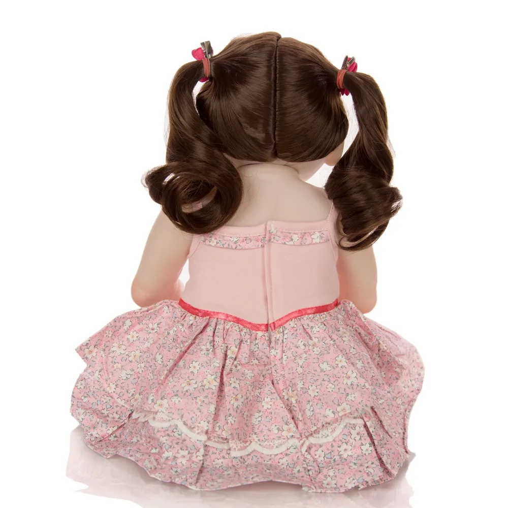 KEIUMI Очаровательная Bonecas Infantil Meninas 23 дюймов силиконовая полностью виниловая Реалистичная кукла Reborn Girl водонепроницаемый для детей подарок на день рождения