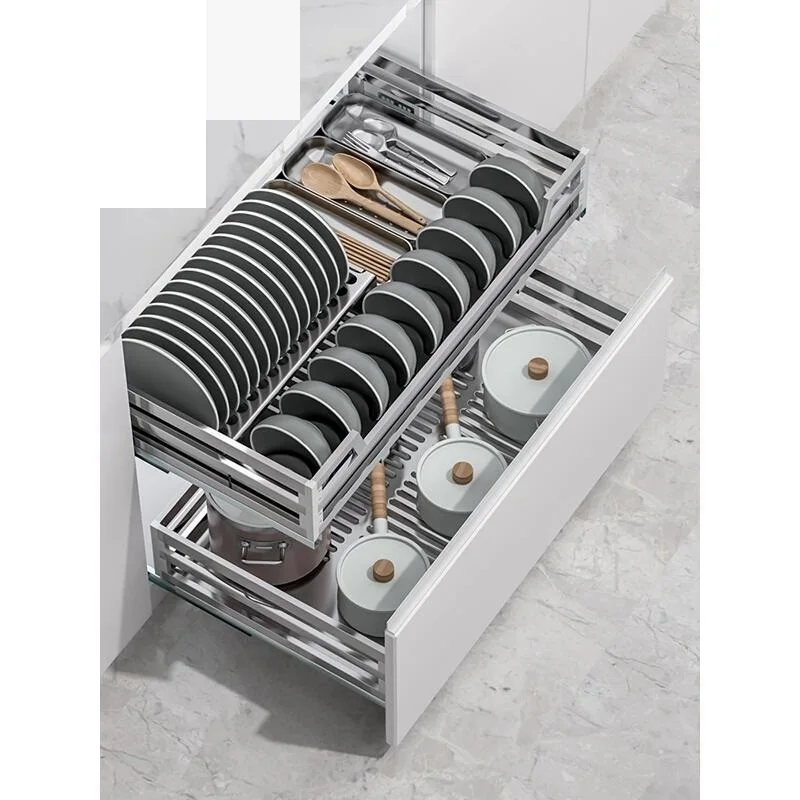 

Drawer for Dish Drainer Alacena Accessories Stainless Steel Cozinha Organizer Kitchen Cabinet Cestas Para Organizar Basket
