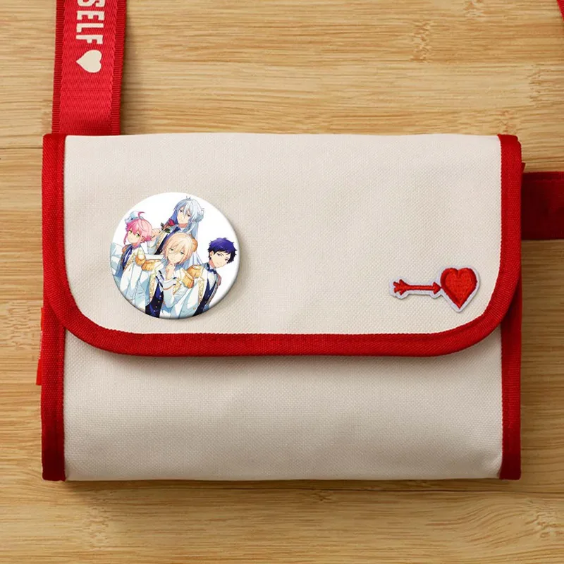 

Lovely Anime Costumes Badges Ensemble Stars Akehoshi Brooch Icon Hidaka Hokuto Collection Bag Breastpin