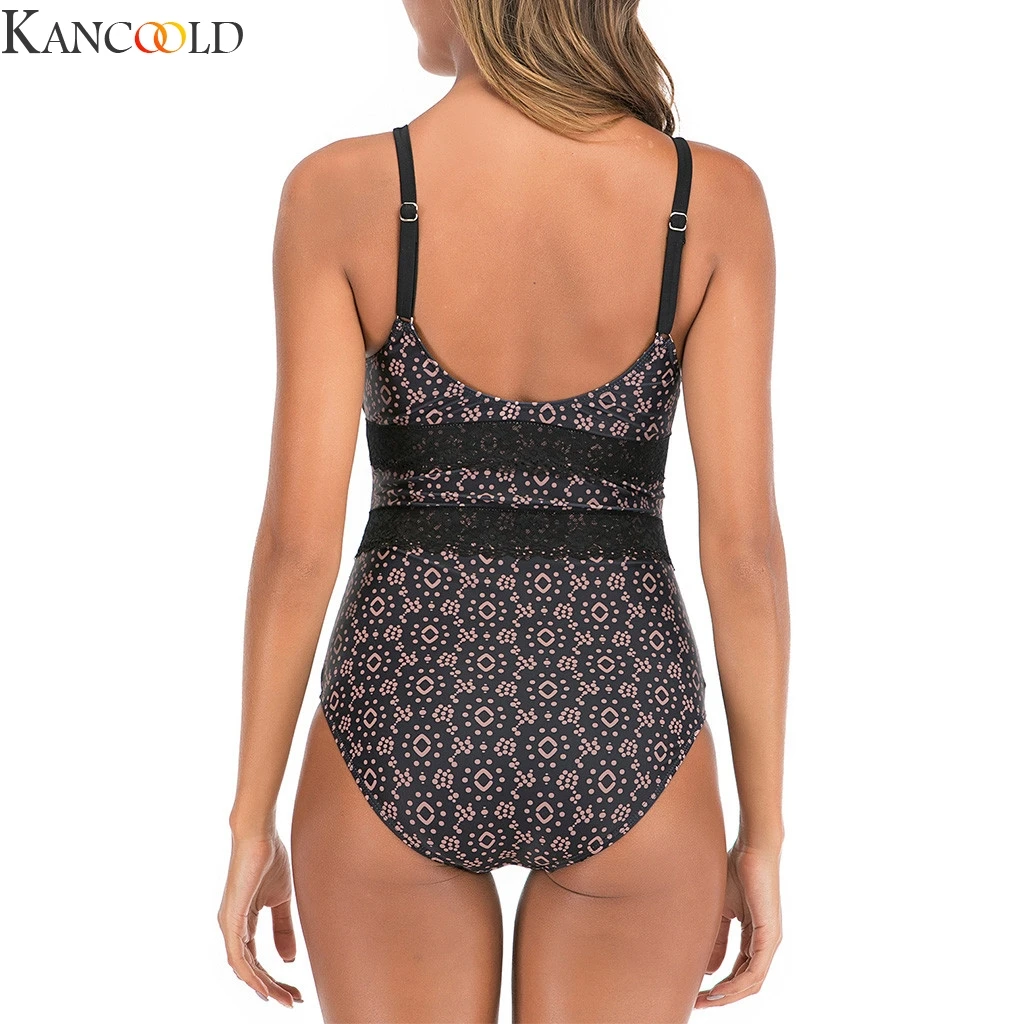 Сексуальный женский купальник в стиле ретро с v-образным вырезом желтая полоска