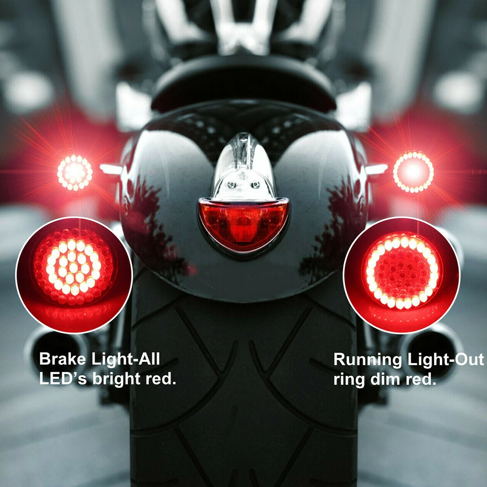 2 &quotпередние и задние светодиодные мотоциклетные поворотники с дымовым