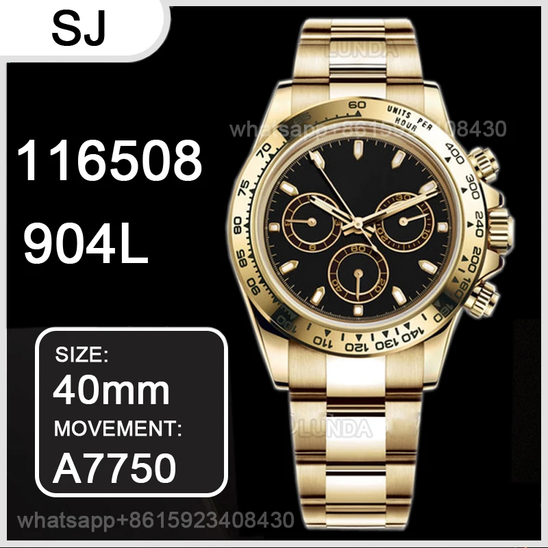 

Men's Automatic Mechanical Watch Daytona 116508 Noob 904L Stainless Steel 7750 Movement 1:1 Best Version Chronograph replica