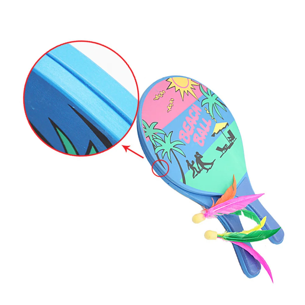 

Beach Paddle Game Badminton Racket Set Indoor Outdoor Racquet Game for Kids and Adults
