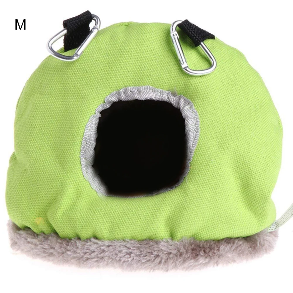 Гнездо для попугая плюшевый теплый зимний гамак домашних животных птица Висячие