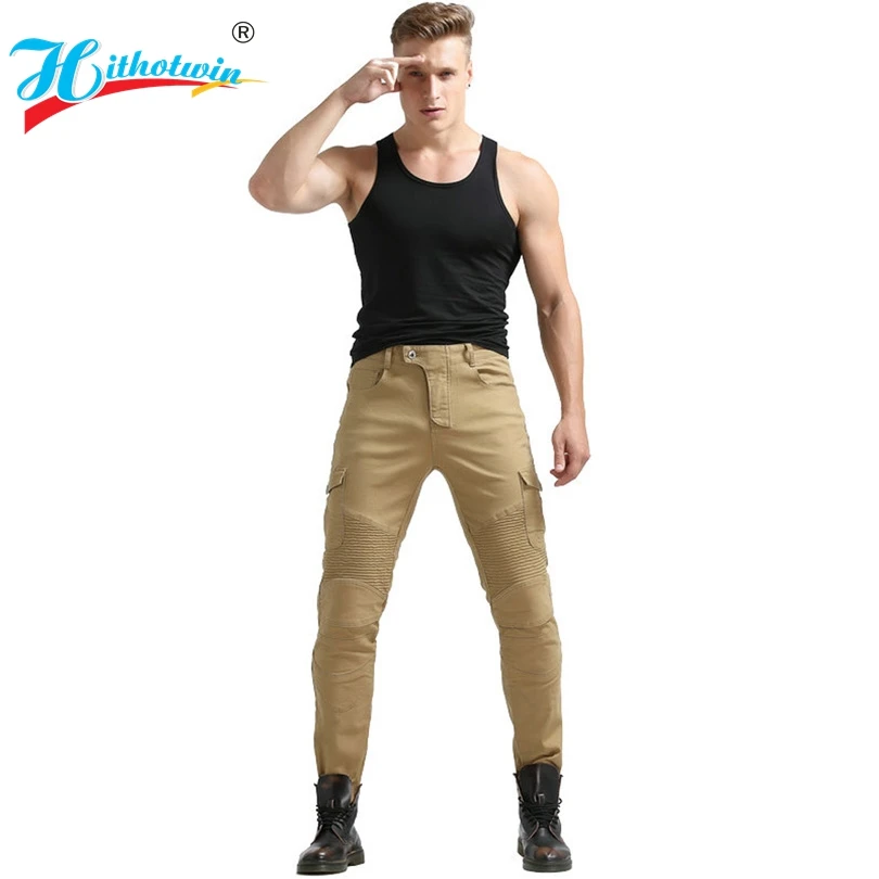 Новинка 2021 мотоциклетные брюки мужские джинсы Защитное снаряжение мотобрюки для