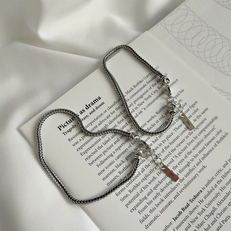 Форзац винтажный ткацкий браслет из 100% стерлингового серебра 925 пробы для женщин