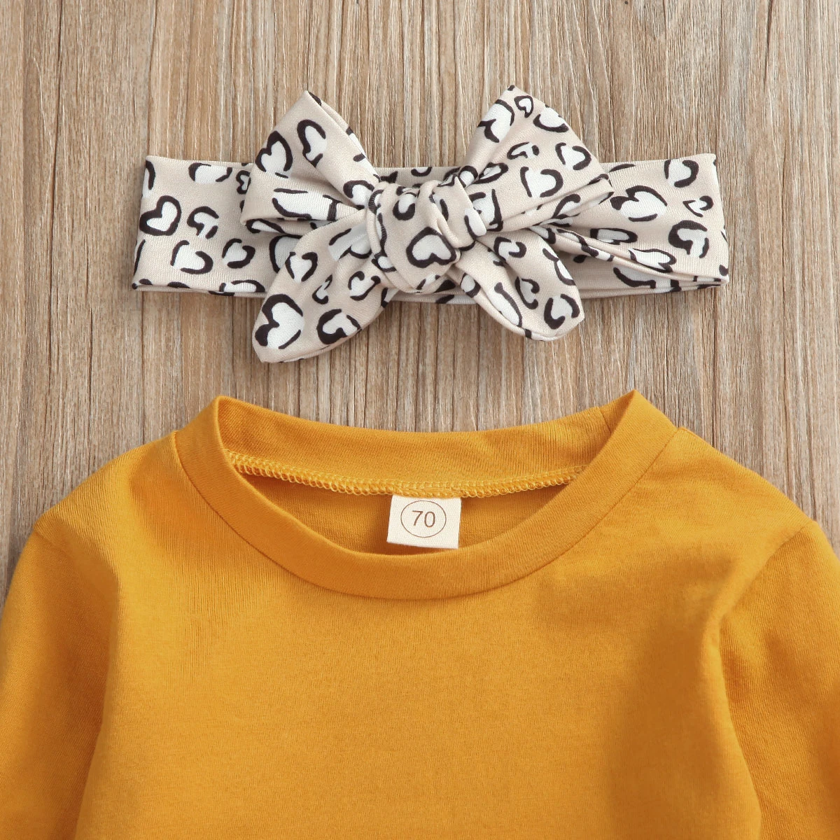 Повседневная одежда с леопардовым рисунком для девочек весенне осенняя оборками