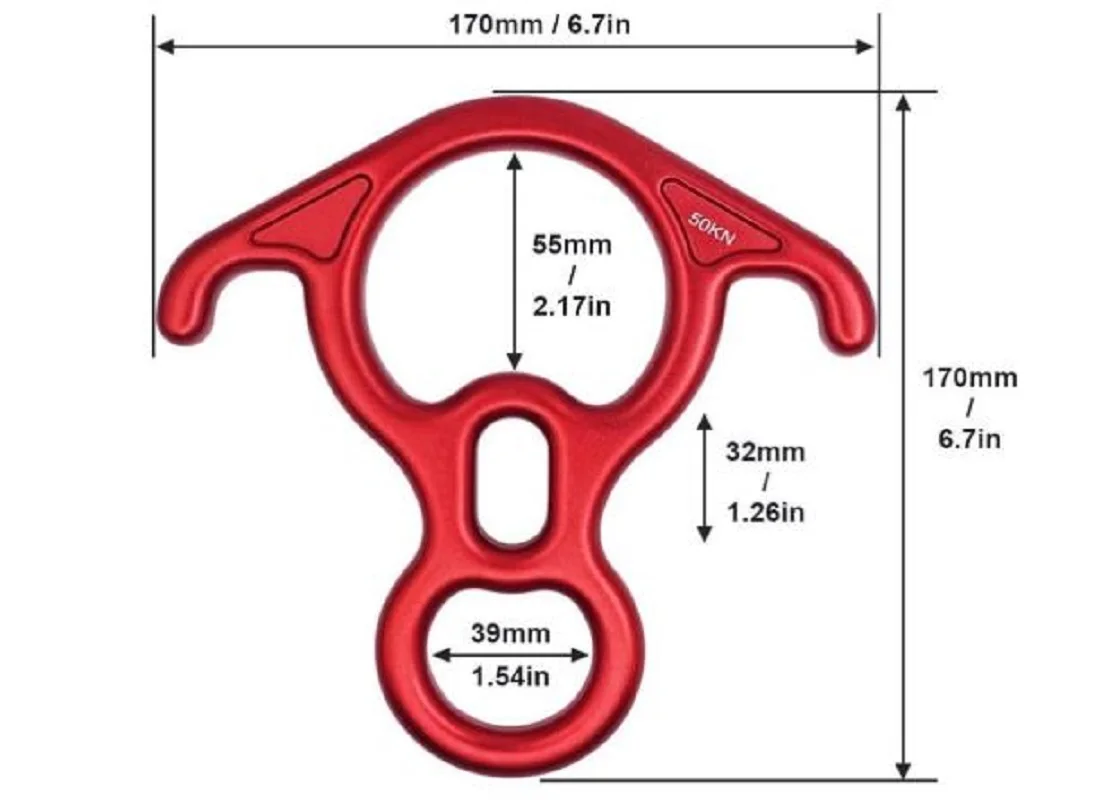 Алюминиевый терминал 8 дюймов для скалолазания большая изогнутая передача уха и