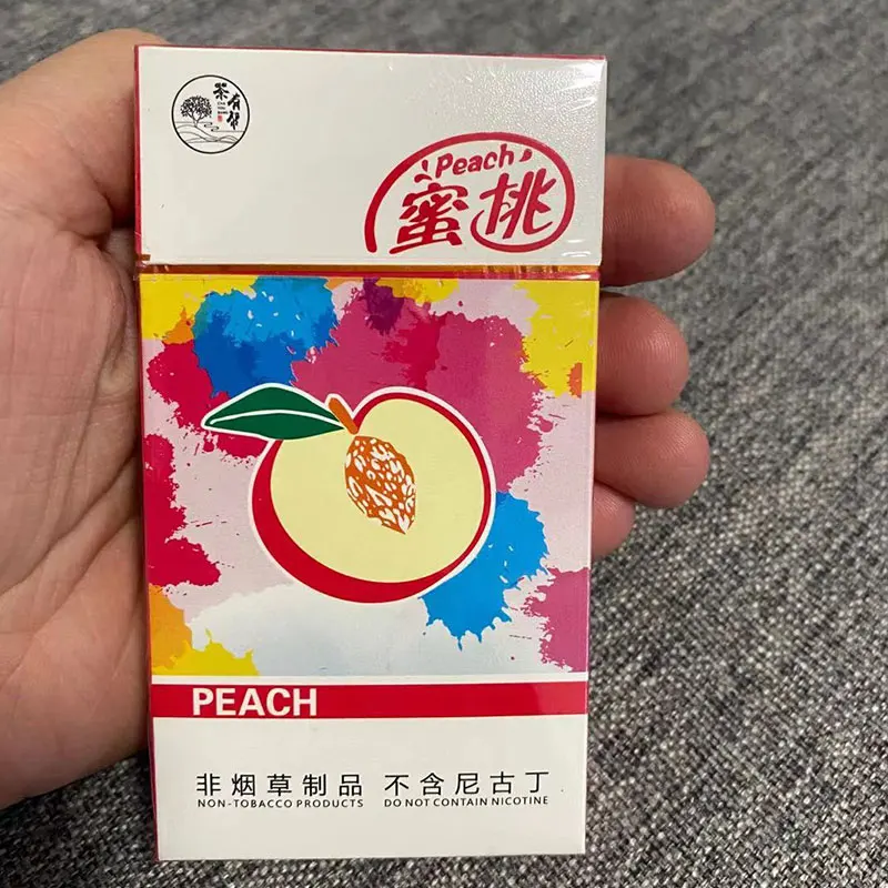 

Healthy Herbal Tea Smoke New Peach Blueberry Cherry Apple Herbal Tea Smoke Flavor Healthy Cigarette Nicotine-Free Tobacco Fruit