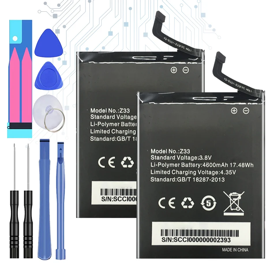 

Mobile Phone Battery 4600mAh For HOMTOM Zoji Z33