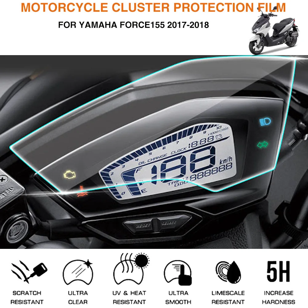 

Подходит для Yamaha FORCE155 force155 2017 2018 Высококачественные наклейки для инструментов, защита, защитная пленка, индикатор скорости fi