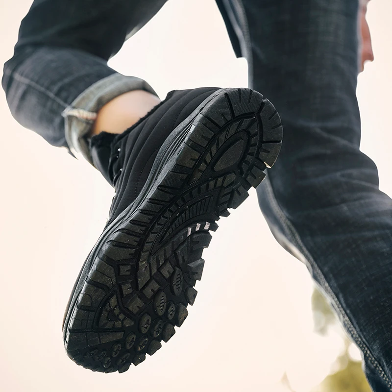 Мужские ботинки зимние уличные кроссовки мужские водонепроницаемые с мехом