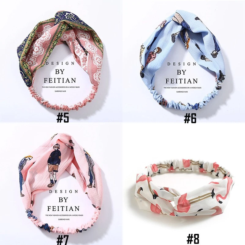Женская повязка на голову 2020 с перекрещивающимся верхом эластичная Завязанными