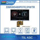 DWIN 7 дюймов, разрешение 800*480, 262K цвета, TN-TFT-LCD, COF структура, резистивный сенсорный экран, UART, DMG80480F070_01WTR