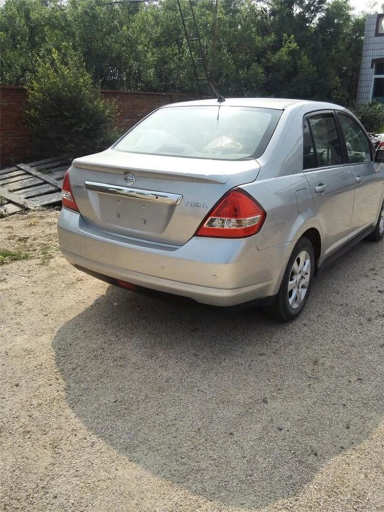 Спойлер для Versa 2006 2010 Nissan Tiida Sedan спойлер DFYK из АБС пластика цвет заднего крыла