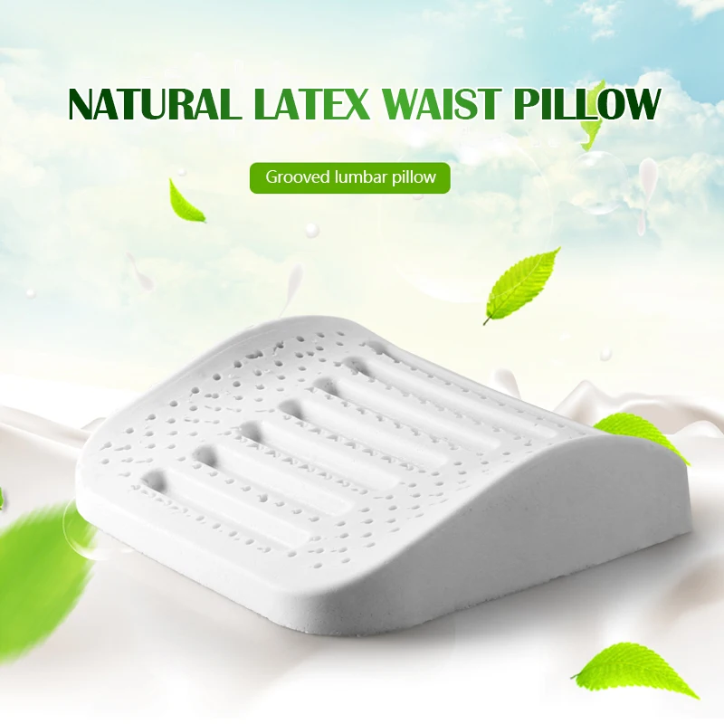 Фото SB Natural Latex Pillow Health Care Vertebrae Orthopedic Physiotherapy Negative ion Neck Massage Pillow For Women №5