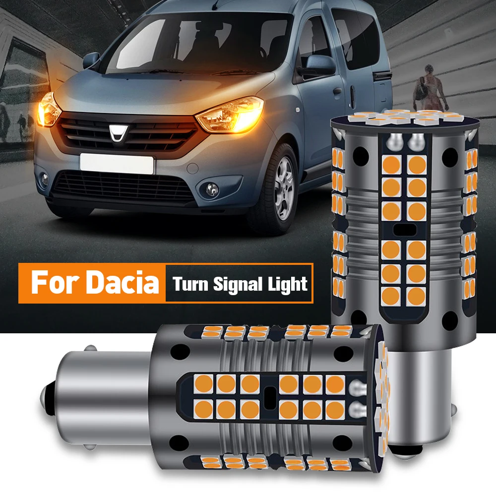

2pcs LED Turn Signal Light Blub Lamp PY21W 7507 BAU15S Canbus For Dacia Dokker 2012-2018 Lodgy 2010-2013 Logan 2013-2017 Sandero