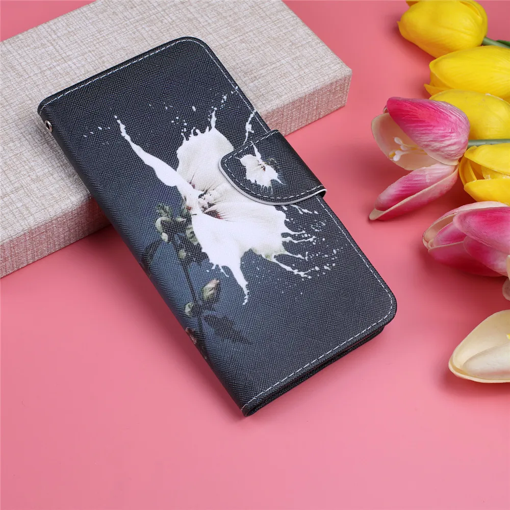 Кожаный чехол на СПС huawei Y6 Prime чехол для Coque huawei Y6 Prime Y6 милый мультяшный Кот Единорог Флип Бумажник телефон сумка