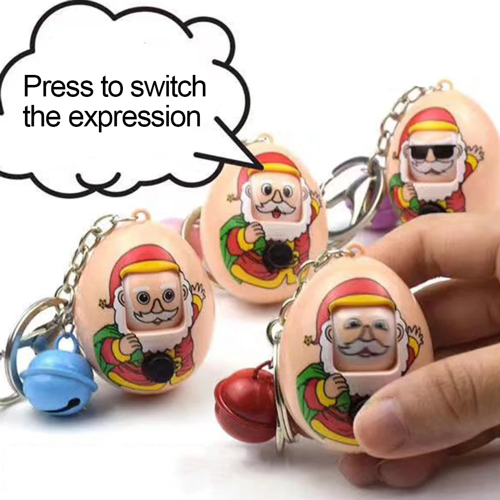 Забавная кукла Санта Клауса брелок для ключей украшение детей подарок 2020