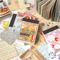 100 sheetspack vintage plant mushroom pattern sticker set decorative label scrapbooking diary book album planner stationery