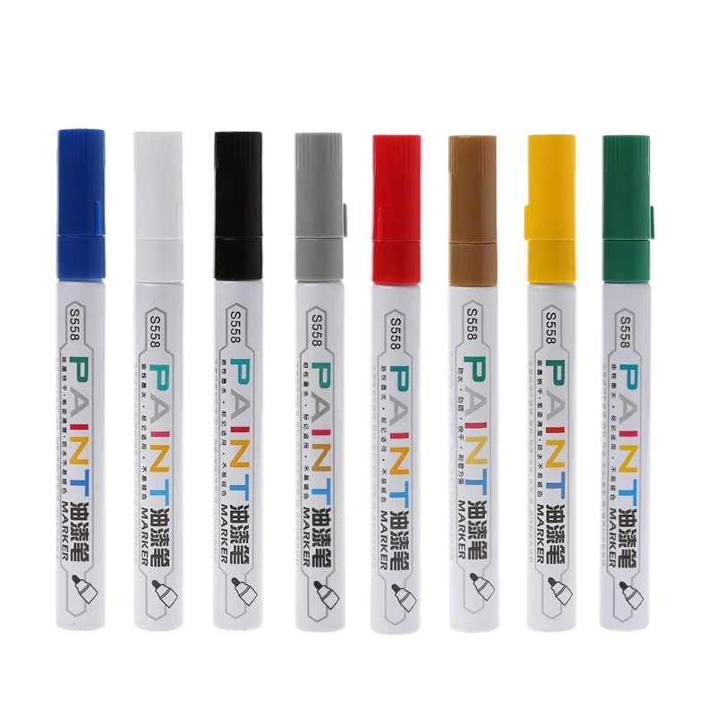 

Waterproof Permanent Paint Marker Pen Tire Metal Outdoor Marking Oil-Ink Pens R66C