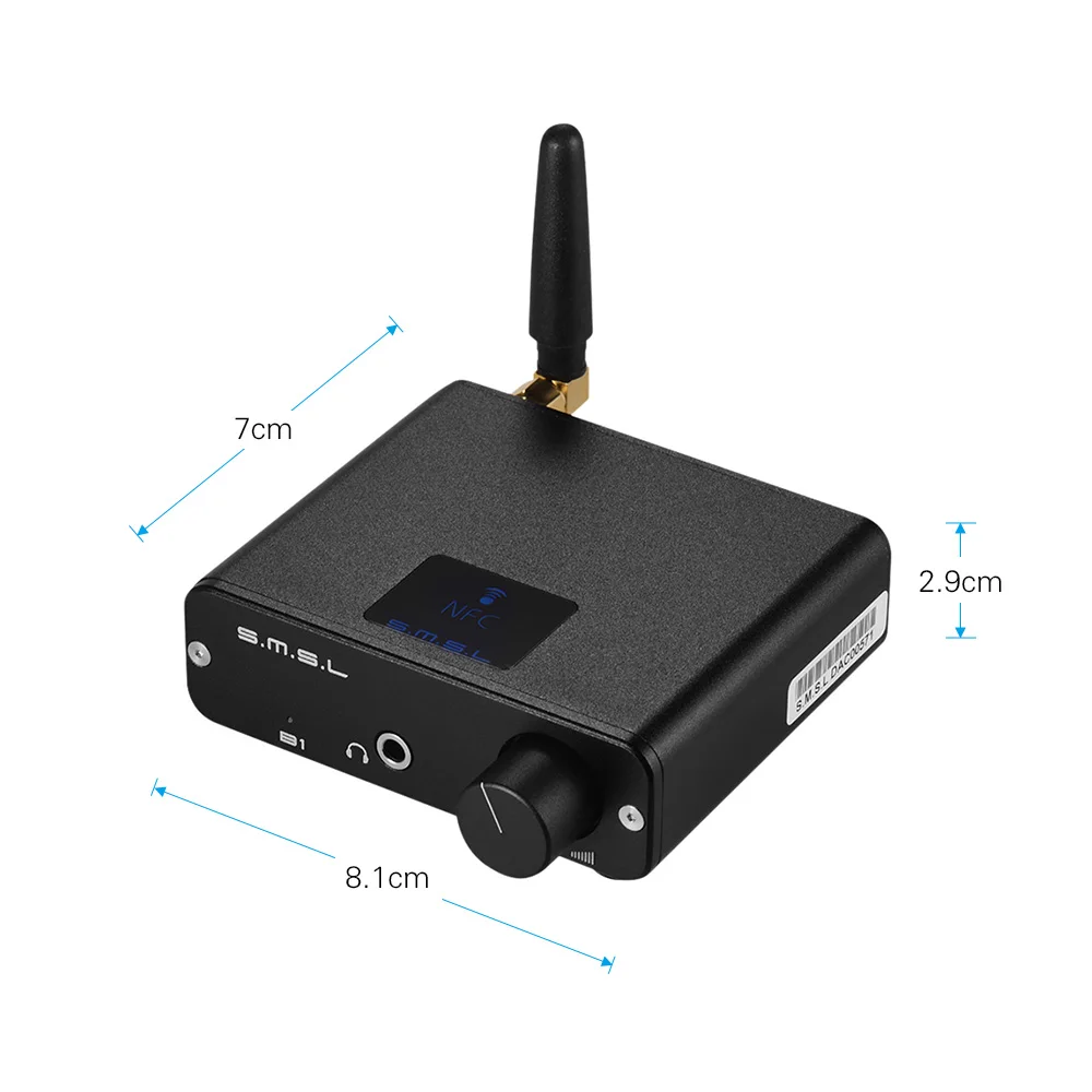 B1 Amplifier Stereo Audio Decoder CSR BT 4.2 Receiver DAC Support APT-X Transmission And NFC Black | Спорт и развлечения
