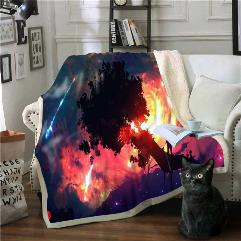 Рождественские украшения для дома зимнее одеяло 3D цифровая печать диван сказка