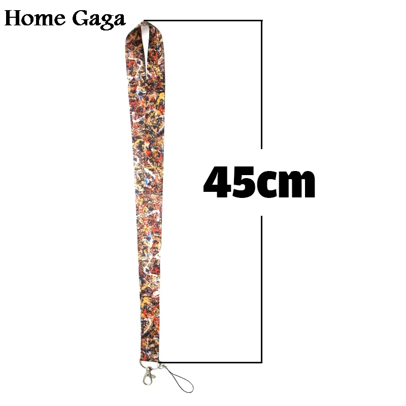 Homegaga Jackson Pollock шеи ремешки для ключей очки id Держатель карты брелок для ключей телефоны камеры webbing D0340
