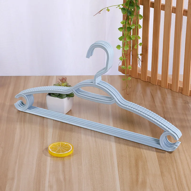 

Ten Pcs Reinforced Plastic Clothes Hanger Family Antiskid Adult Clothes Pants Drying Rack Hanging Rack clothes rack