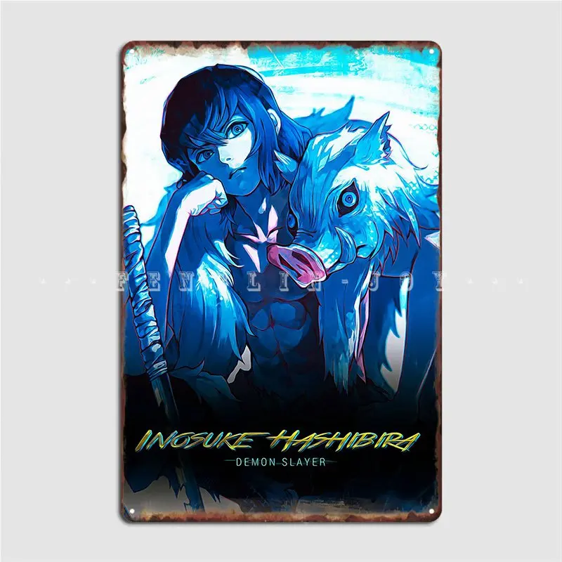 

Металлическая табличка для кинотеатра с изображением рассекающего демонов