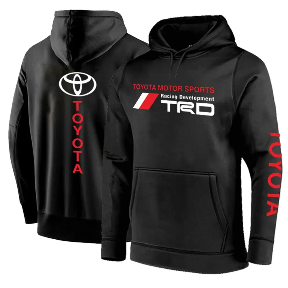 

NEW Spring and Autumn Toyota Motorsport TRD Hoodies Car Logo Pullover Fleece Cotton Sweatshirts Casual Coats