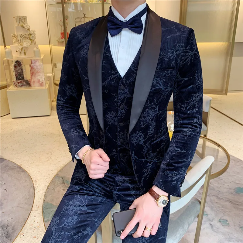 2020 зимние Для мужчин Вельветовые колготки с принтом High End Банкетный роскошный