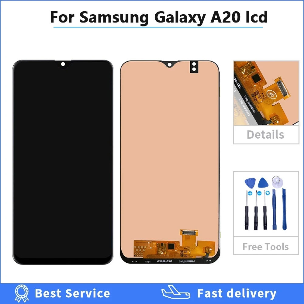 ЖК-дисплей для SAMSUNG GALAXY A10 A105 A105F A20 A205 A30 A305 сенсорный экран дигитайзер в сборе