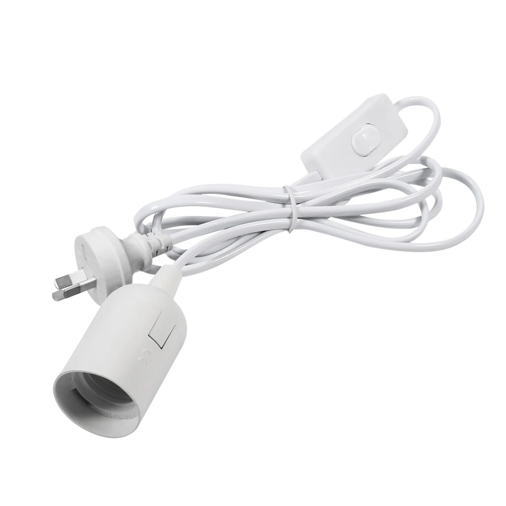 

E27 Power Cord Cable Lamp Bases AU Plug 220V with switch wire for Pendant LED Bulb Hanglamp Suspension Socket Holder